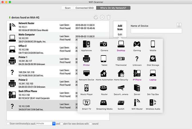 Network and WiFi Scanners