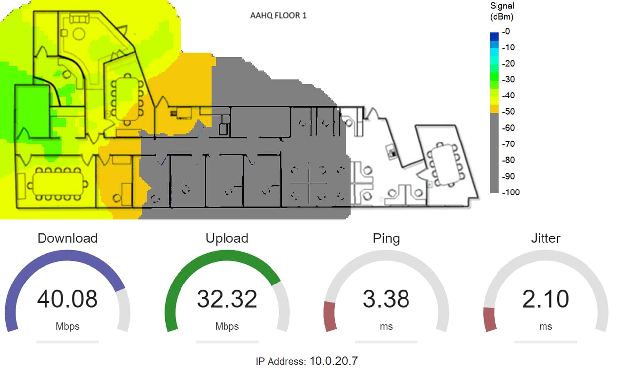 improper access point placement above ceiling tiles