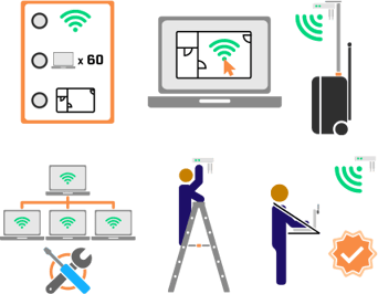 WiFi Deployment Project Plan Icons